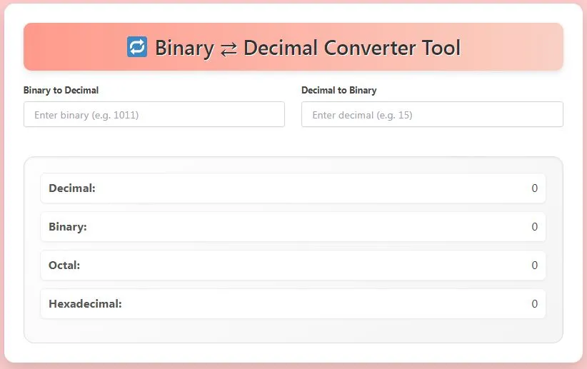 Binary-decimal